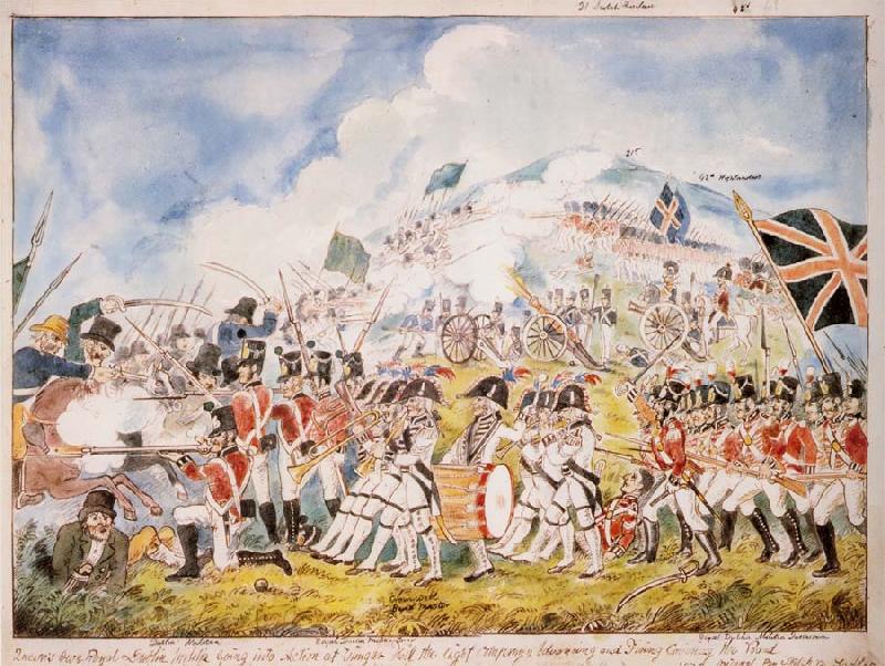  A reconstruction by William Sadler of the Battle of Vinegar Hill painted in about 1880
